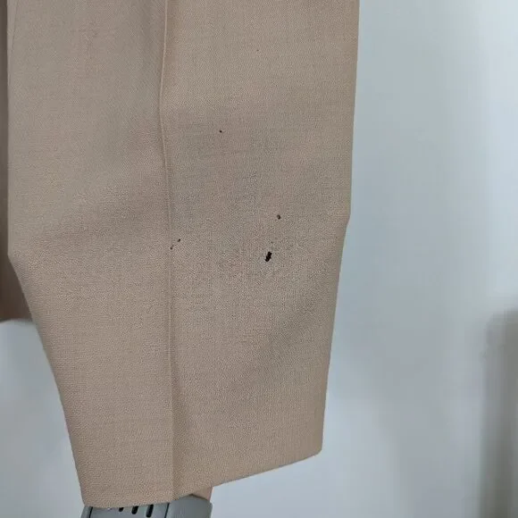 Talbots Tan Worsted Wool Vintage 3 Button Suit Jacket Women's 12
